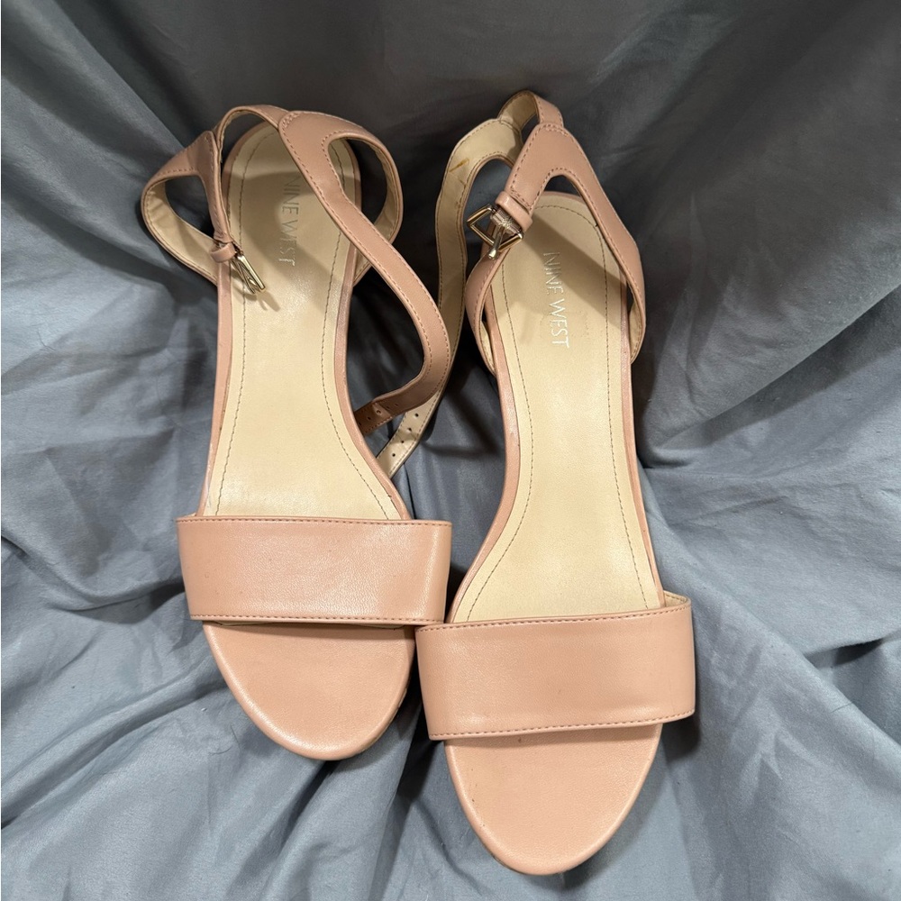 Nine West Valerie blush cork heel